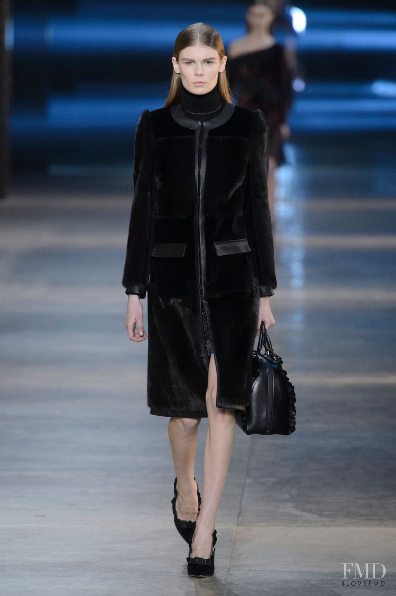 Alexandra Elizabeth Ljadov featured in  the Christopher Kane fashion show for Autumn/Winter 2015