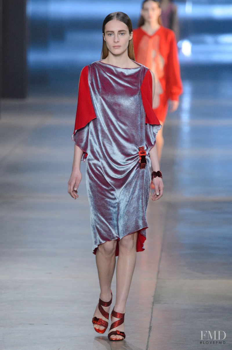 Olympia Campbell featured in  the Christopher Kane fashion show for Autumn/Winter 2015