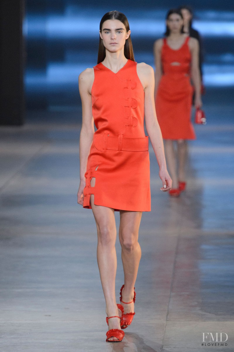 Olivia David featured in  the Christopher Kane fashion show for Autumn/Winter 2015