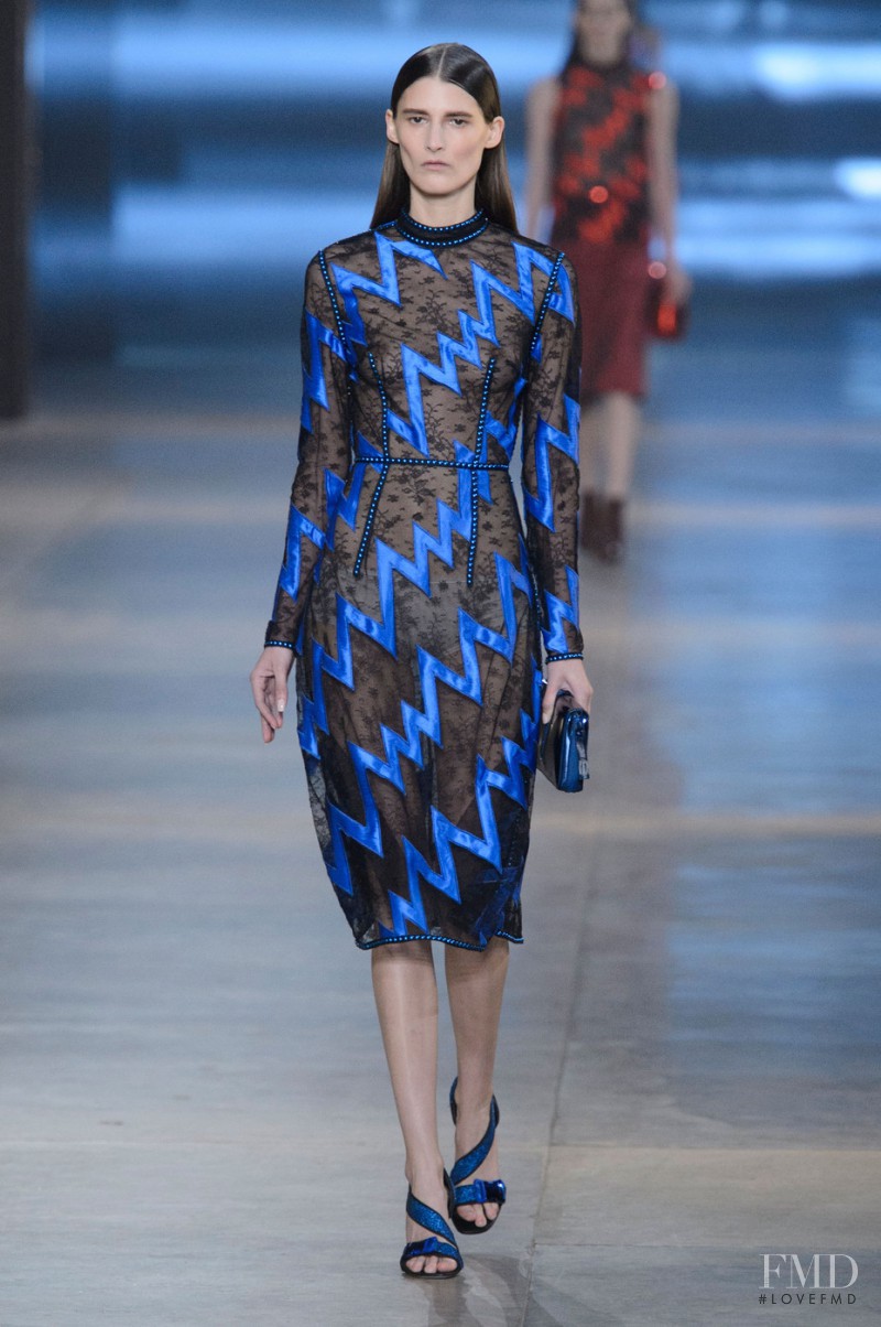 Marie Piovesan featured in  the Christopher Kane fashion show for Autumn/Winter 2015