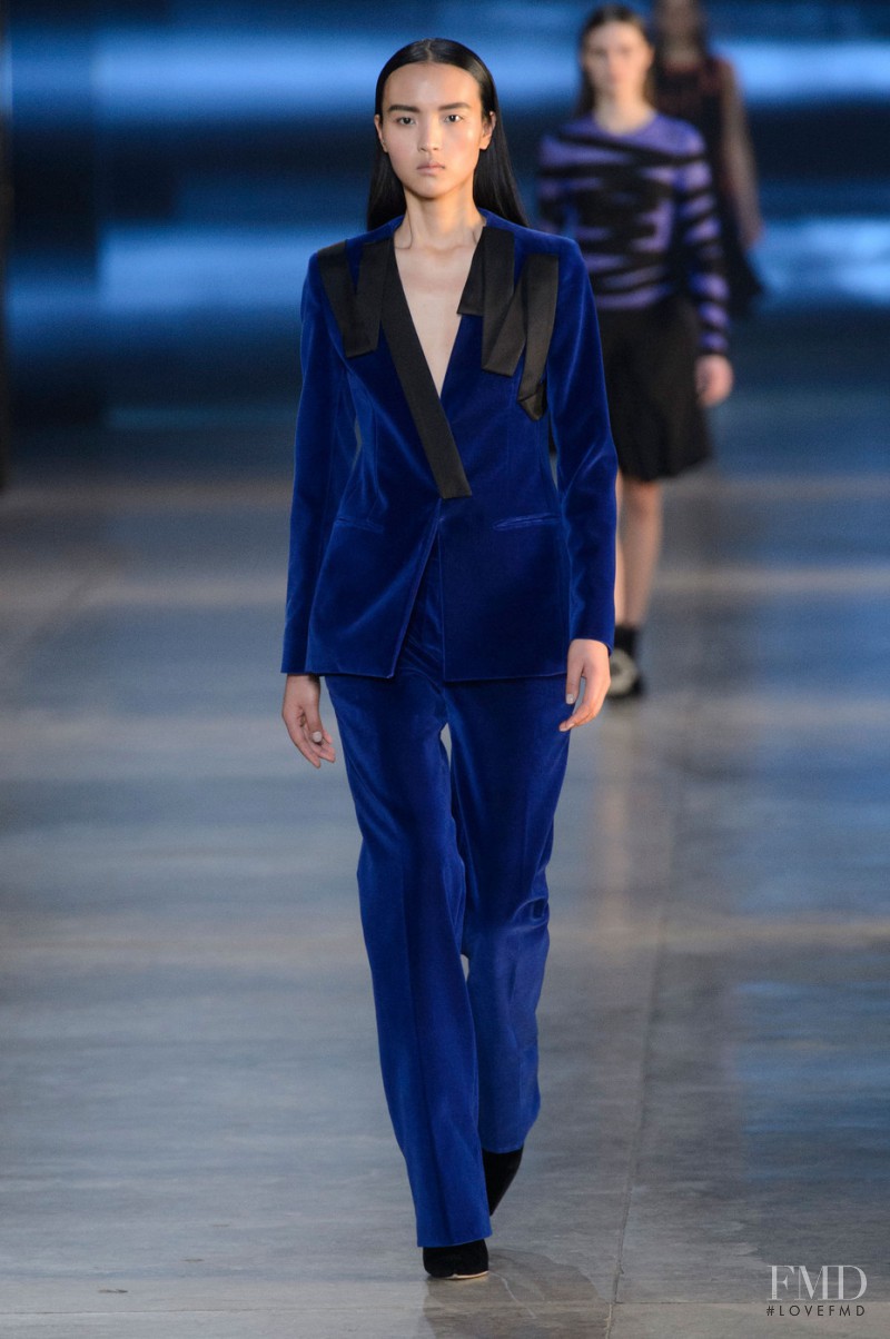 Luping Wang featured in  the Christopher Kane fashion show for Autumn/Winter 2015