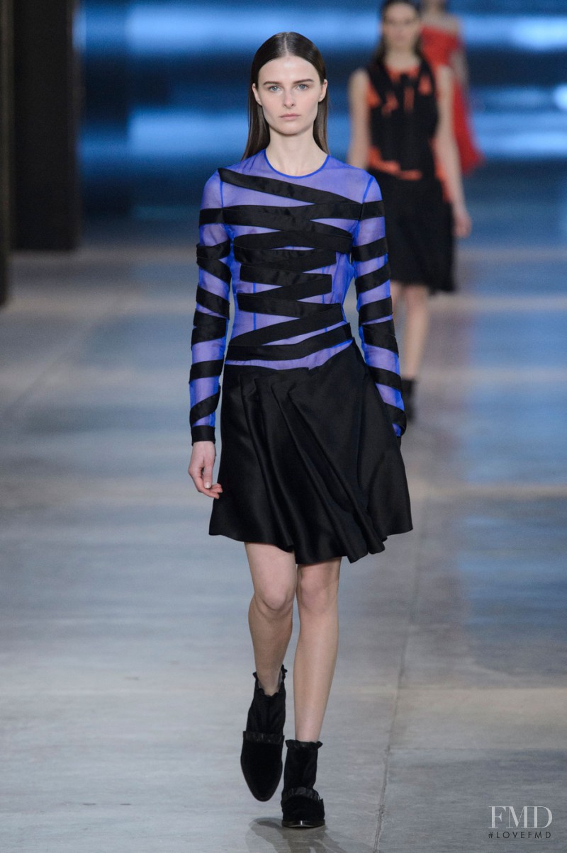 Vasilisa Pavlova featured in  the Christopher Kane fashion show for Autumn/Winter 2015