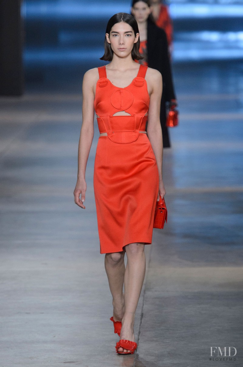 Malu Bortolini featured in  the Christopher Kane fashion show for Autumn/Winter 2015