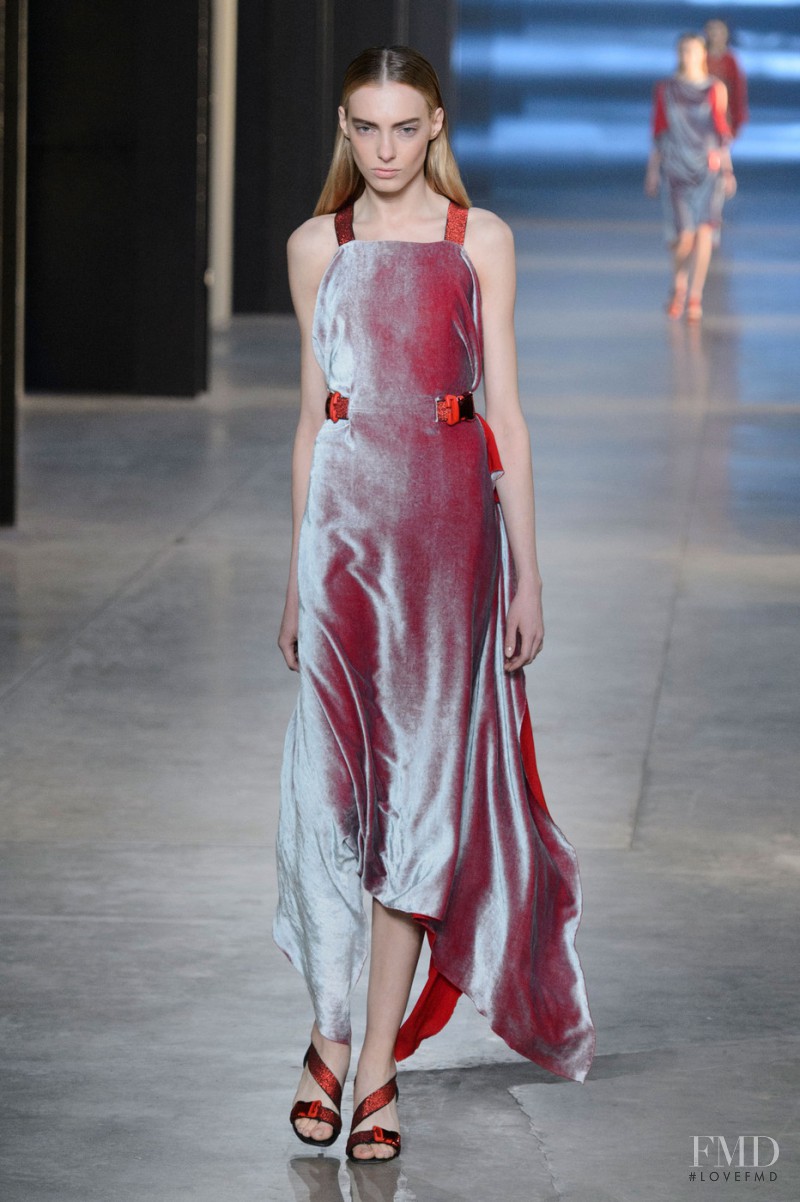 Zlata Semenko featured in  the Christopher Kane fashion show for Autumn/Winter 2015