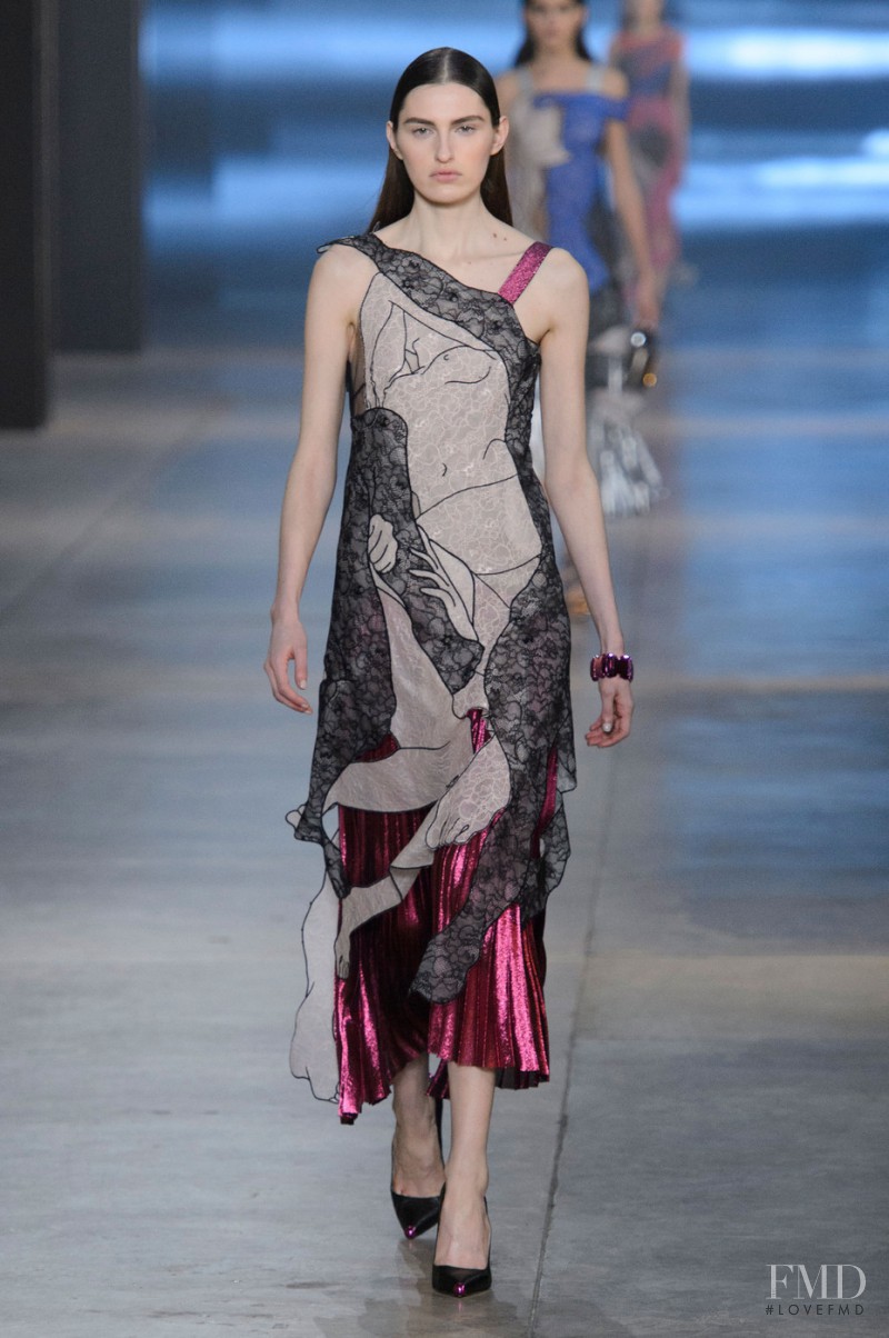 Zoe Huxford featured in  the Christopher Kane fashion show for Autumn/Winter 2015