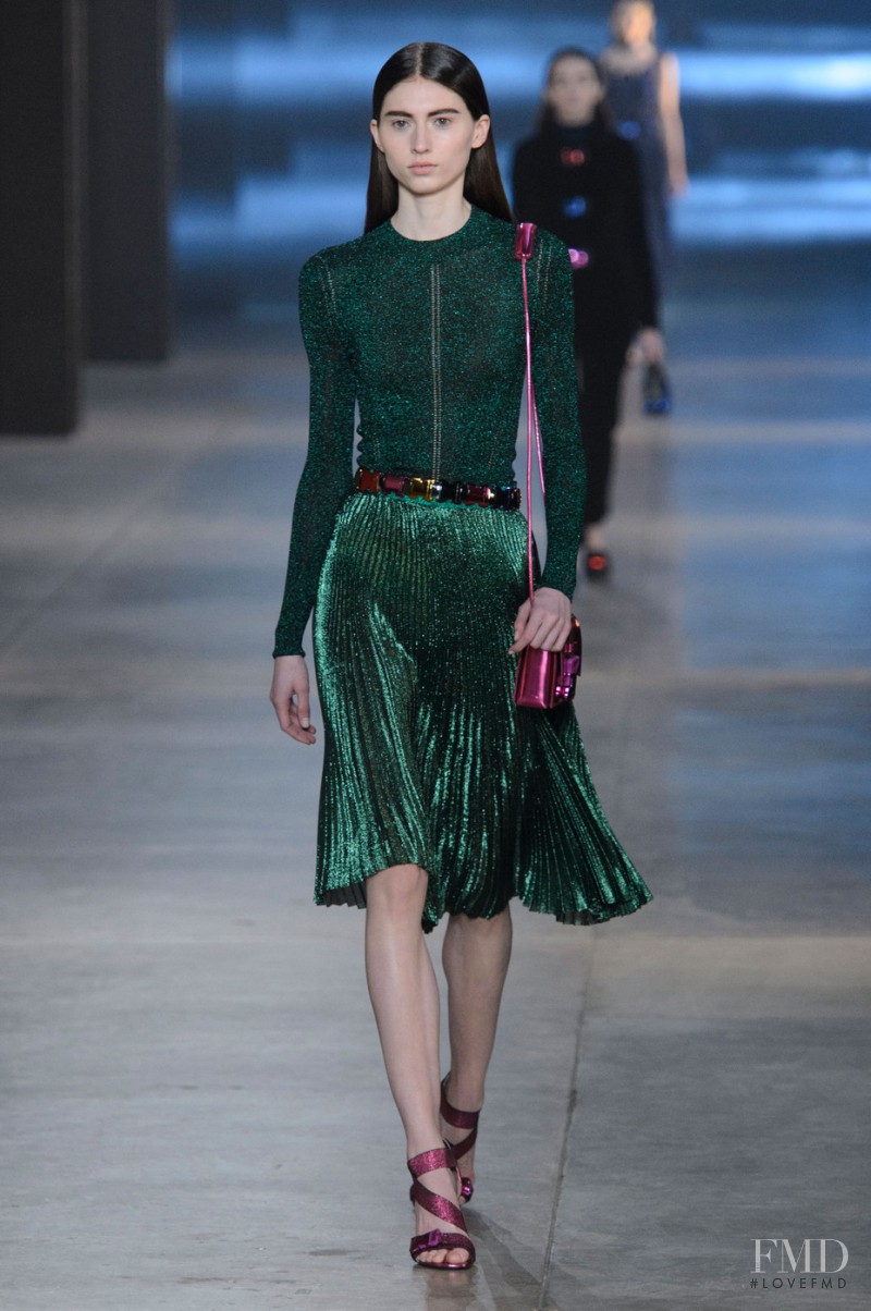 Avery Winthrop McCall featured in  the Christopher Kane fashion show for Autumn/Winter 2015