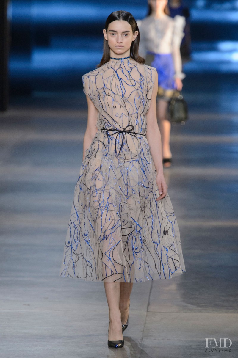 Rebeca Marcos featured in  the Christopher Kane fashion show for Autumn/Winter 2015
