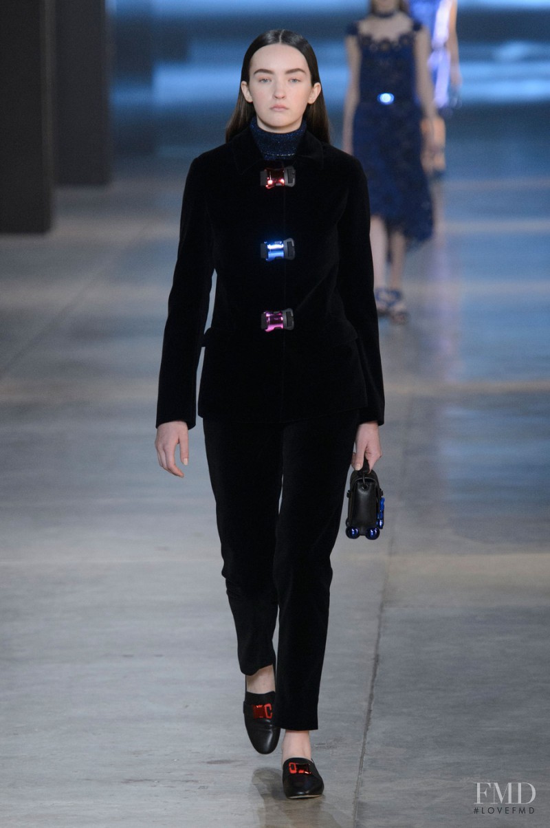 Angela Longton featured in  the Christopher Kane fashion show for Autumn/Winter 2015