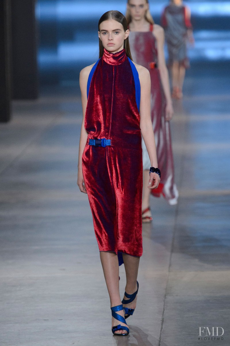 Avery Blanchard featured in  the Christopher Kane fashion show for Autumn/Winter 2015