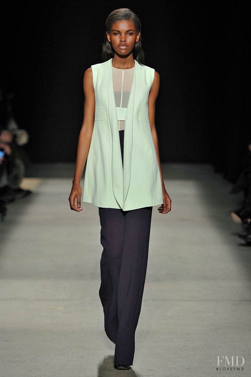 Amilna Estevão featured in  the Narciso Rodriguez fashion show for Autumn/Winter 2015