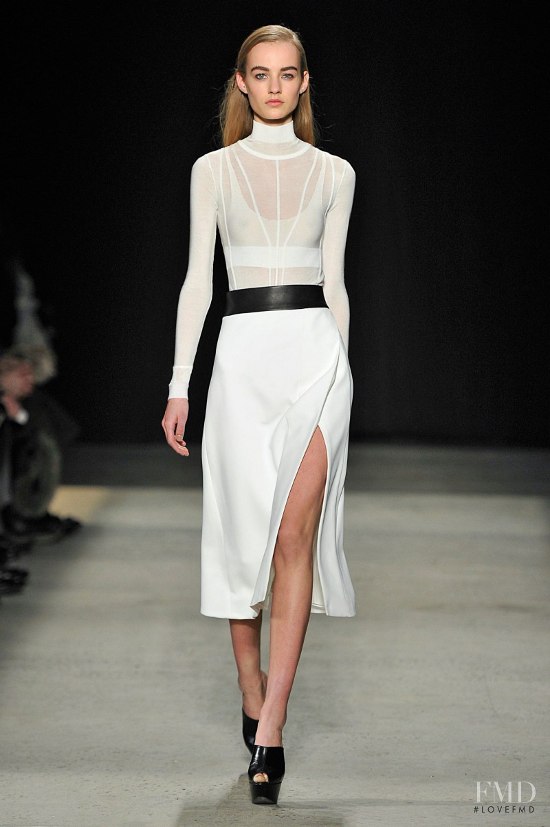 Maartje Verhoef featured in  the Narciso Rodriguez fashion show for Autumn/Winter 2015