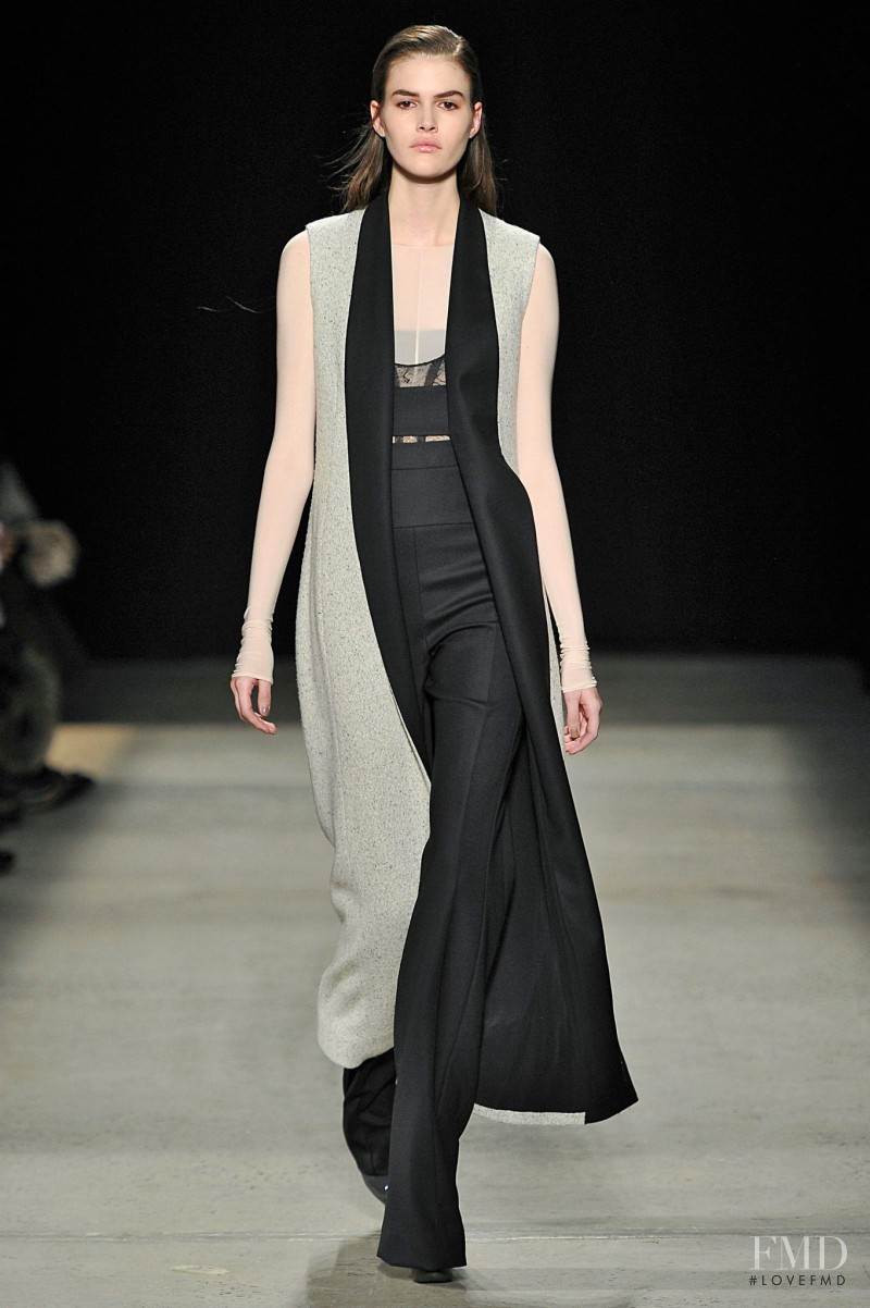 Vanessa Moody featured in  the Narciso Rodriguez fashion show for Autumn/Winter 2015