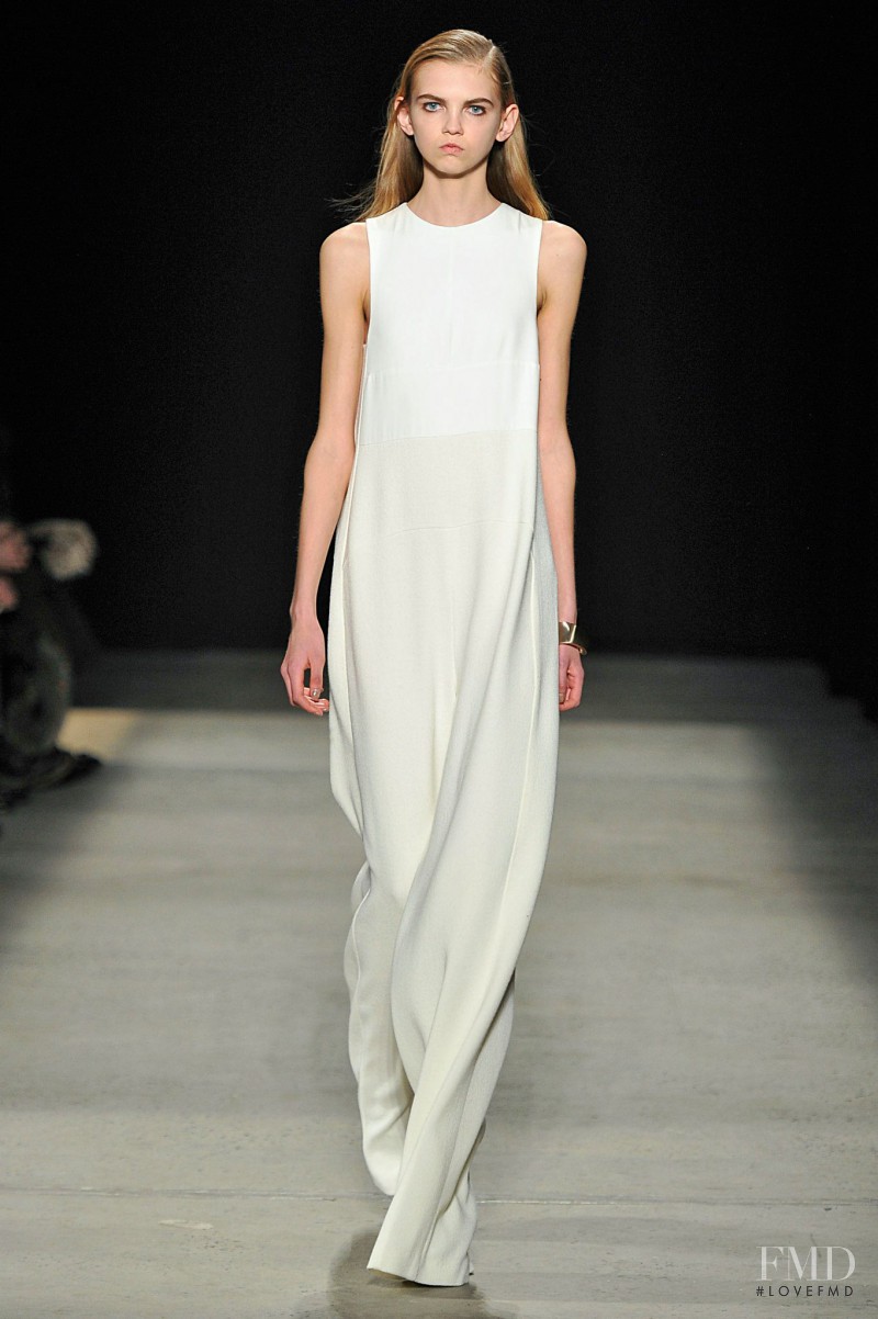 Molly Bair featured in  the Narciso Rodriguez fashion show for Autumn/Winter 2015