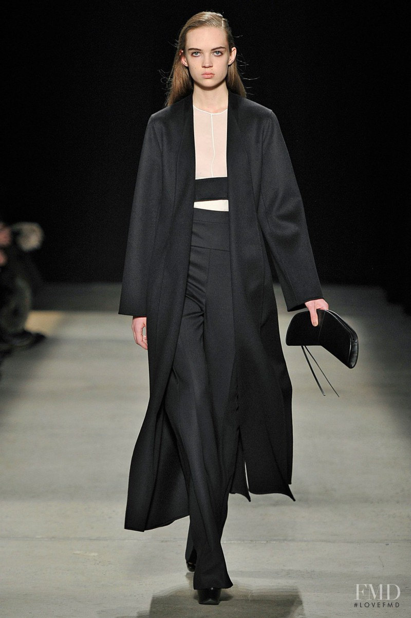 Adrienne Juliger featured in  the Narciso Rodriguez fashion show for Autumn/Winter 2015