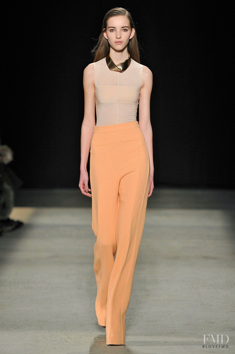 Clémentine Deraedt featured in  the Narciso Rodriguez fashion show for Autumn/Winter 2015