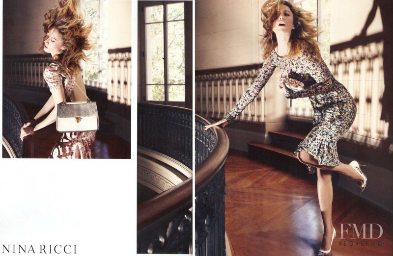 Raquel Zimmermann featured in  the Nina Ricci advertisement for Spring/Summer 2012