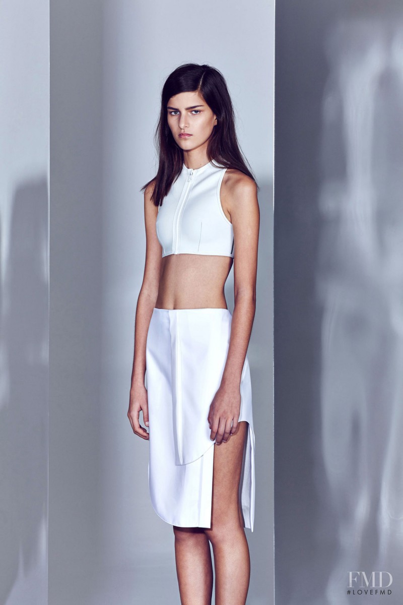 Astrid Holler featured in  the Dion Lee lookbook for Resort 2014