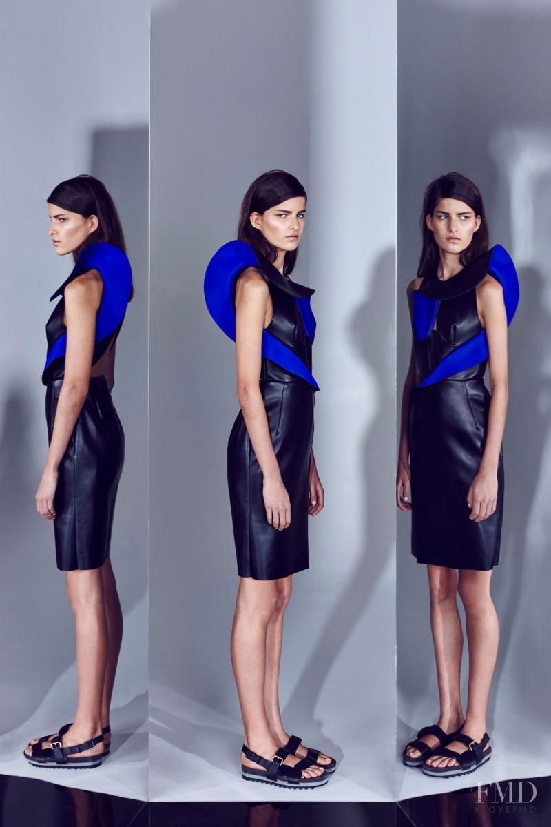 Astrid Holler featured in  the Dion Lee lookbook for Resort 2014
