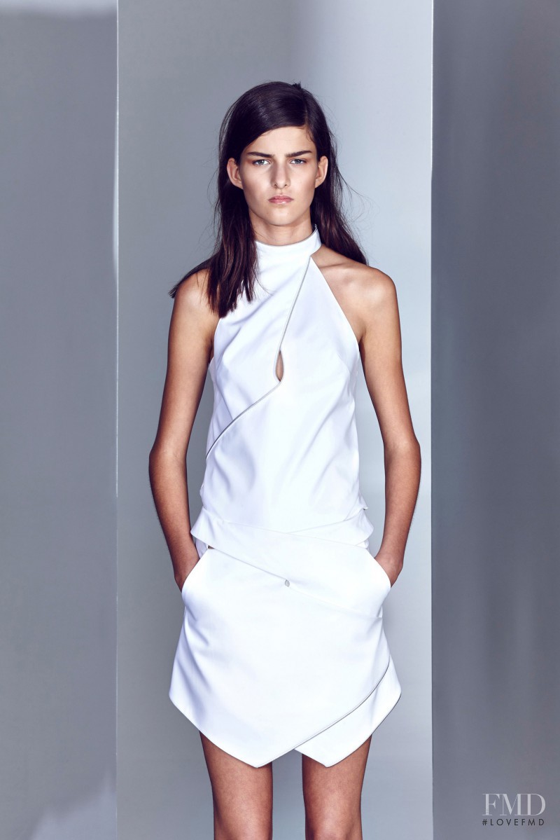 Astrid Holler featured in  the Dion Lee lookbook for Resort 2014