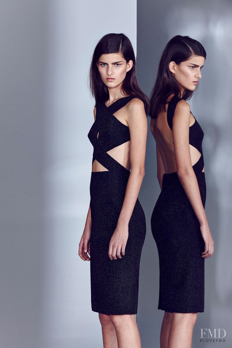 Astrid Holler featured in  the Dion Lee lookbook for Resort 2014