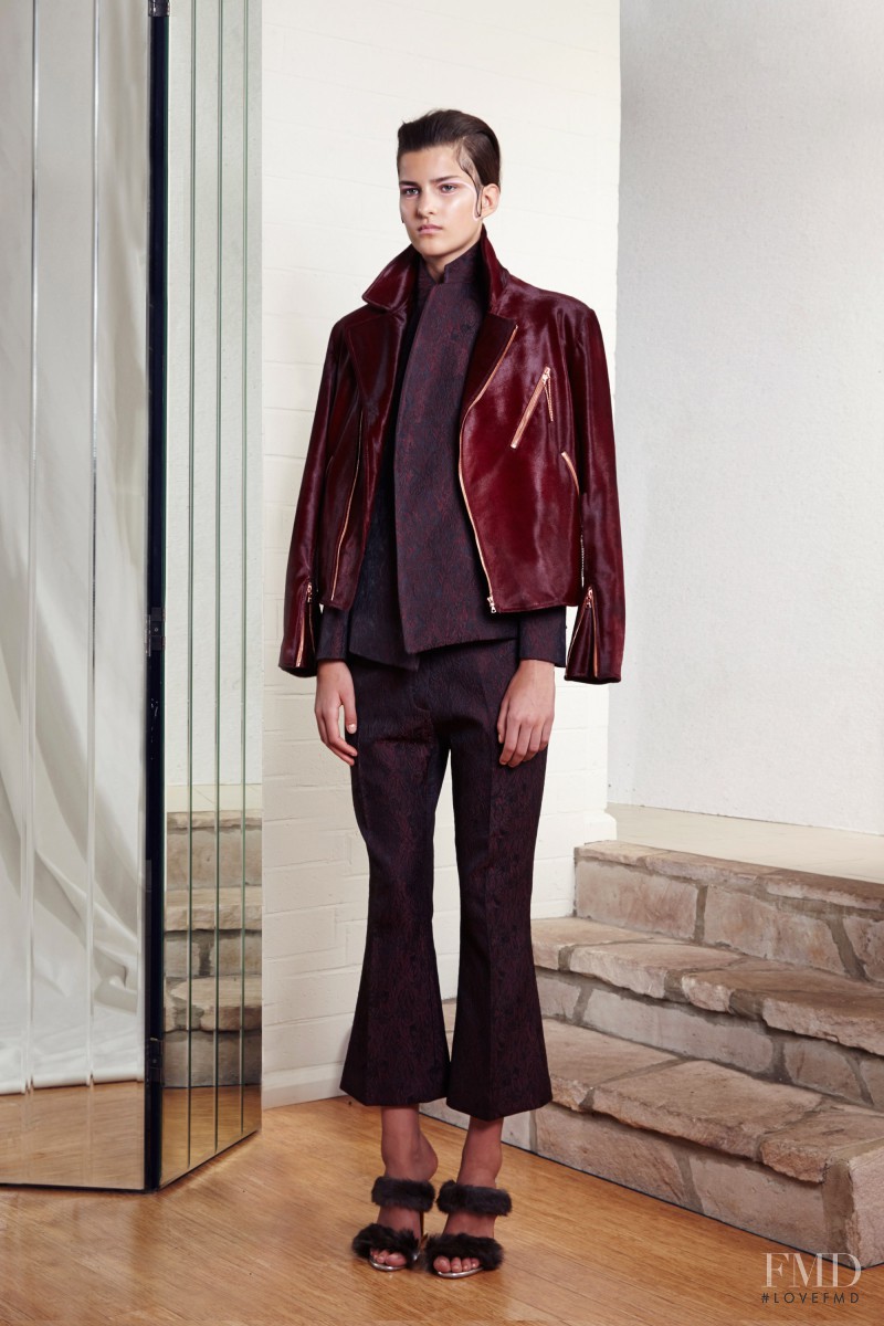 Astrid Holler featured in  the Ellery lookbook for Pre-Fall 2014