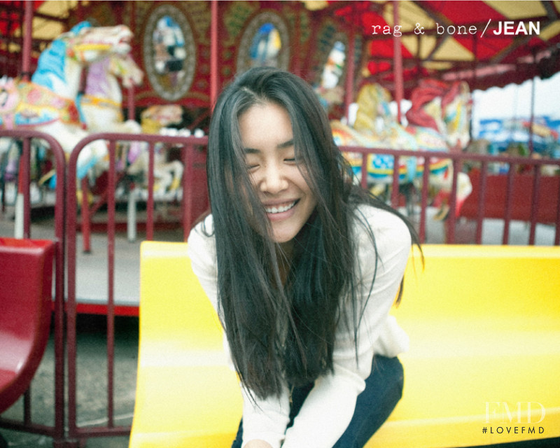 Liu Wen featured in  the rag & bone advertisement for Autumn/Winter 2013