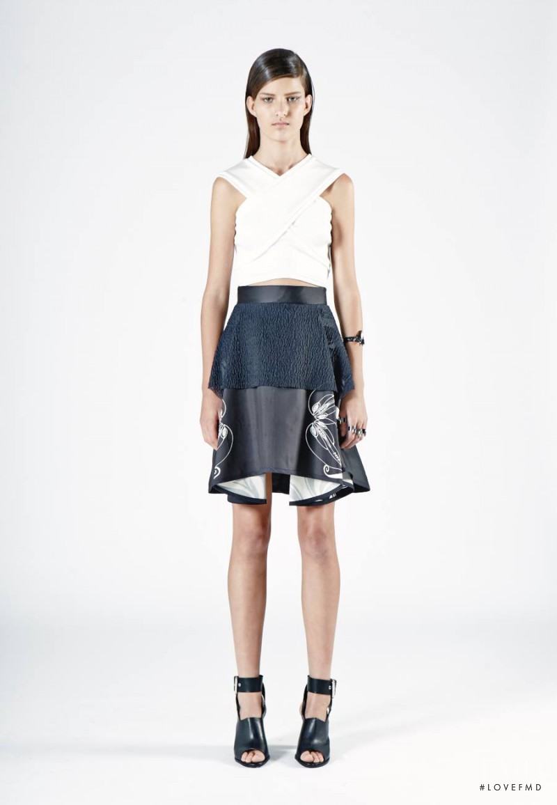 Astrid Holler featured in  the Nicola Finetti lookbook for Spring/Summer 2014