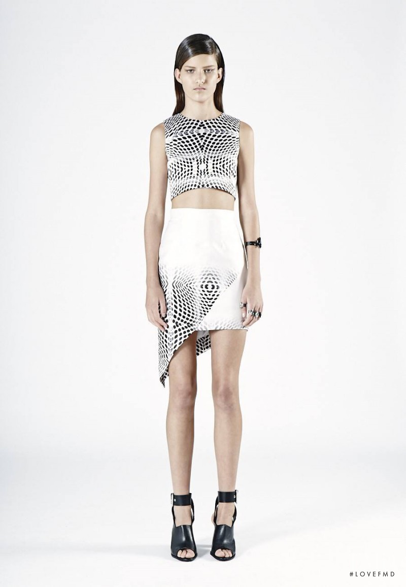 Astrid Holler featured in  the Nicola Finetti lookbook for Spring/Summer 2014