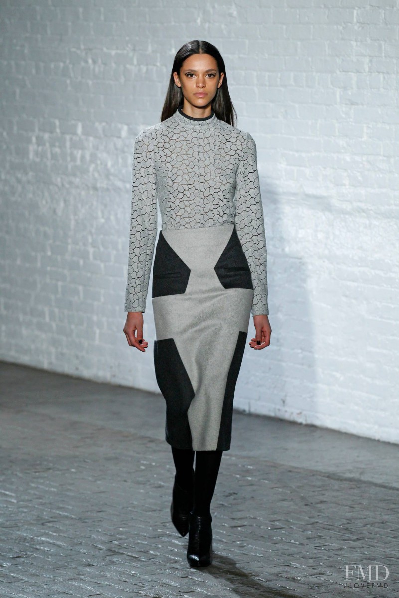 Frida Munting featured in  the Yigal Azrouel fashion show for Autumn/Winter 2015