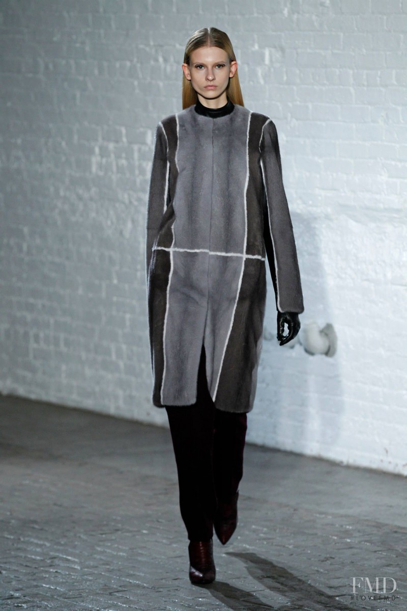 Ola Munik featured in  the Yigal Azrouel fashion show for Autumn/Winter 2015