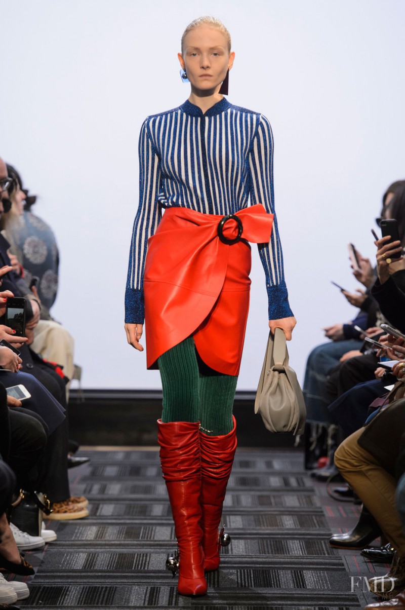 Maja Salamon featured in  the J.W. Anderson fashion show for Autumn/Winter 2015