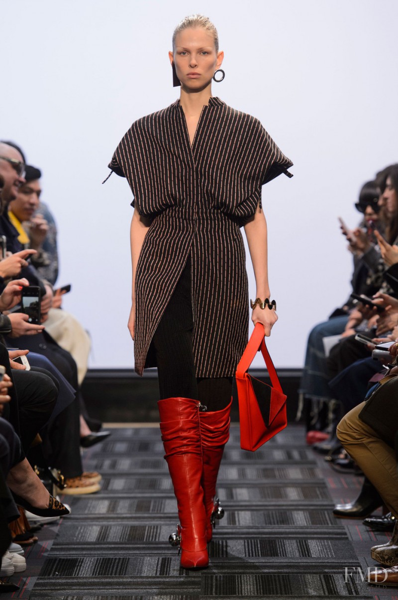 Lina Berg featured in  the J.W. Anderson fashion show for Autumn/Winter 2015