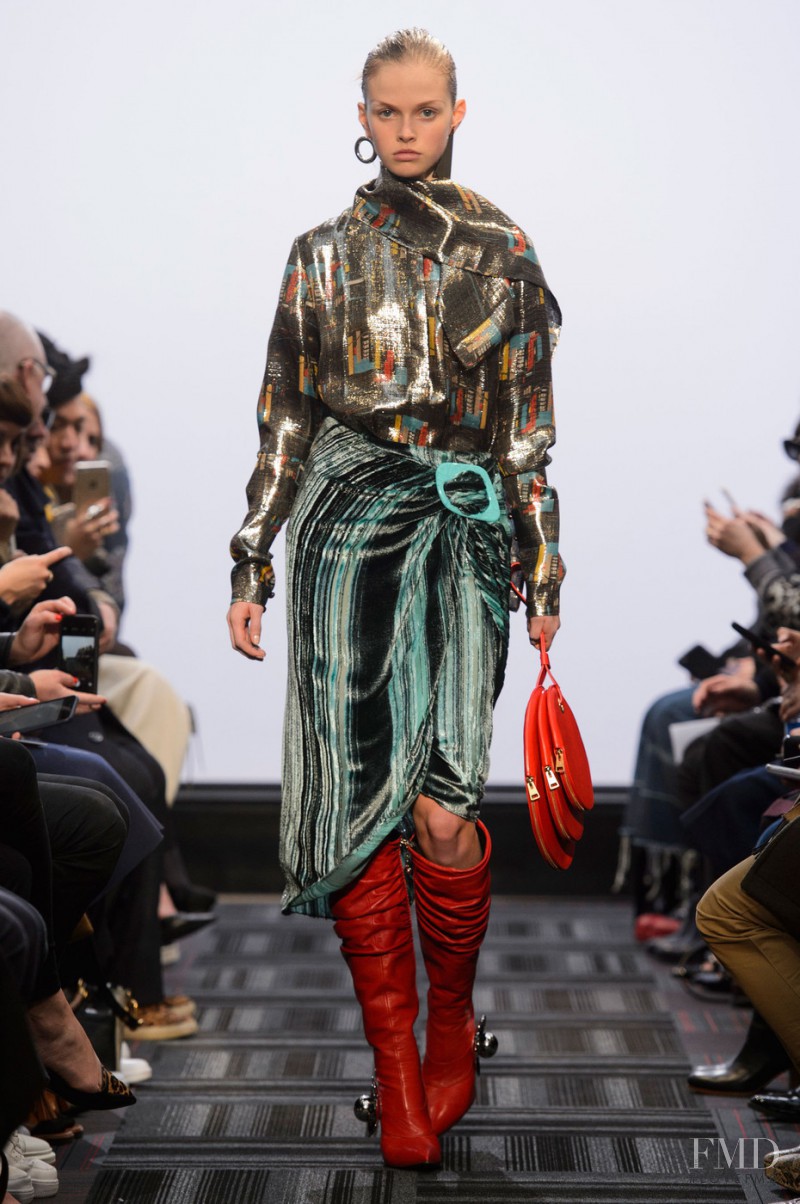 Avery Blanchard featured in  the J.W. Anderson fashion show for Autumn/Winter 2015