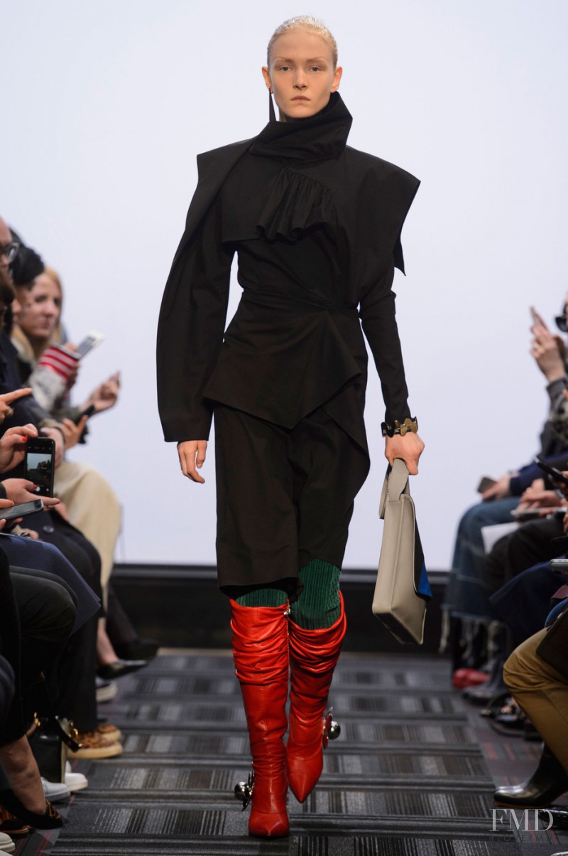 Maja Salamon featured in  the J.W. Anderson fashion show for Autumn/Winter 2015