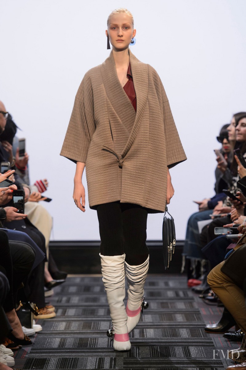 Charlotte Lindvig featured in  the J.W. Anderson fashion show for Autumn/Winter 2015