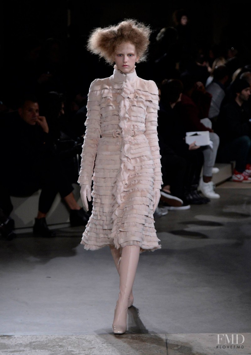 Paula Galecka featured in  the Alexander McQueen fashion show for Autumn/Winter 2015