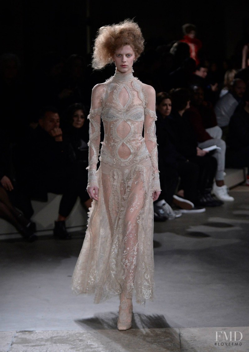 Lexi Boling featured in  the Alexander McQueen fashion show for Autumn/Winter 2015