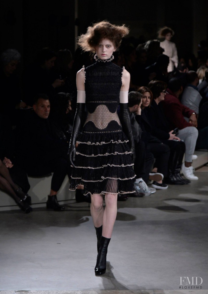 Avery Winthrop McCall featured in  the Alexander McQueen fashion show for Autumn/Winter 2015