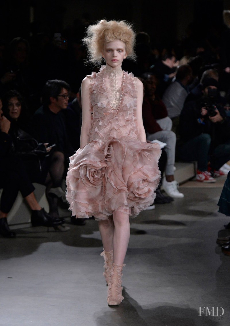 Stella Lucia featured in  the Alexander McQueen fashion show for Autumn/Winter 2015