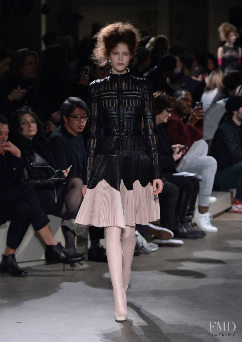 Irina Shnitman featured in  the Alexander McQueen fashion show for Autumn/Winter 2015