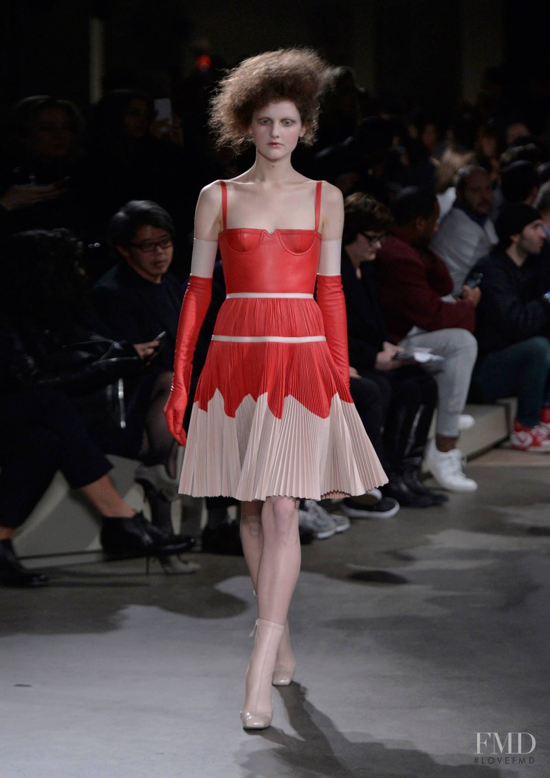 Luba Hryniv featured in  the Alexander McQueen fashion show for Autumn/Winter 2015