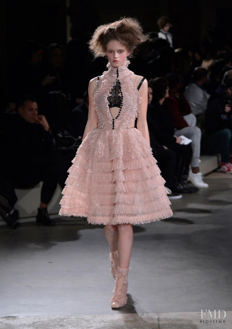 Avery Blanchard featured in  the Alexander McQueen fashion show for Autumn/Winter 2015
