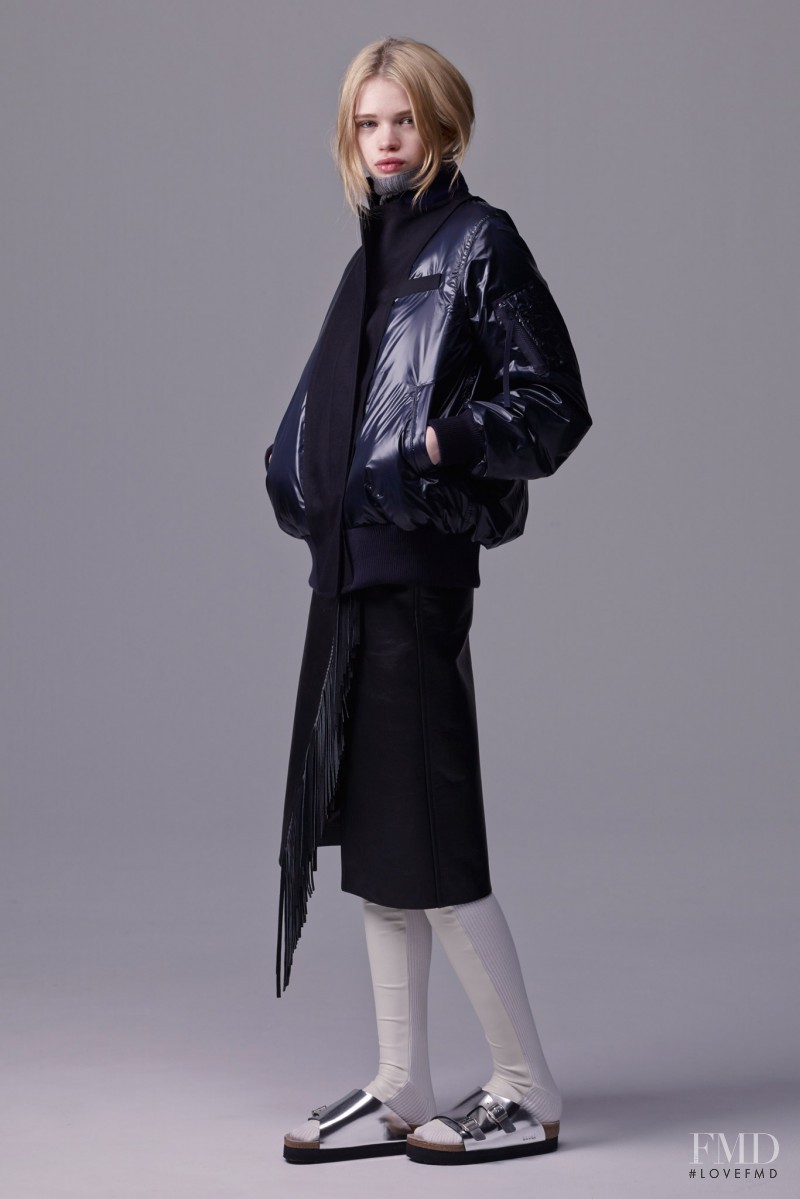 Stella Lucia featured in  the sacai luck lookbook for Pre-Fall 2015