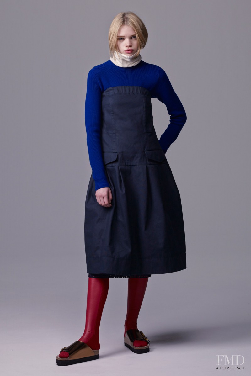 Stella Lucia featured in  the sacai luck lookbook for Pre-Fall 2015