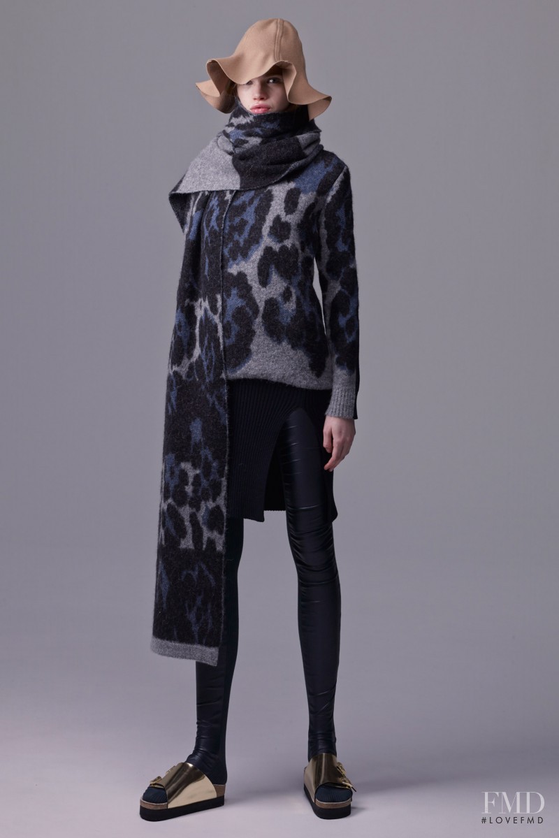 Stella Lucia featured in  the sacai luck lookbook for Pre-Fall 2015