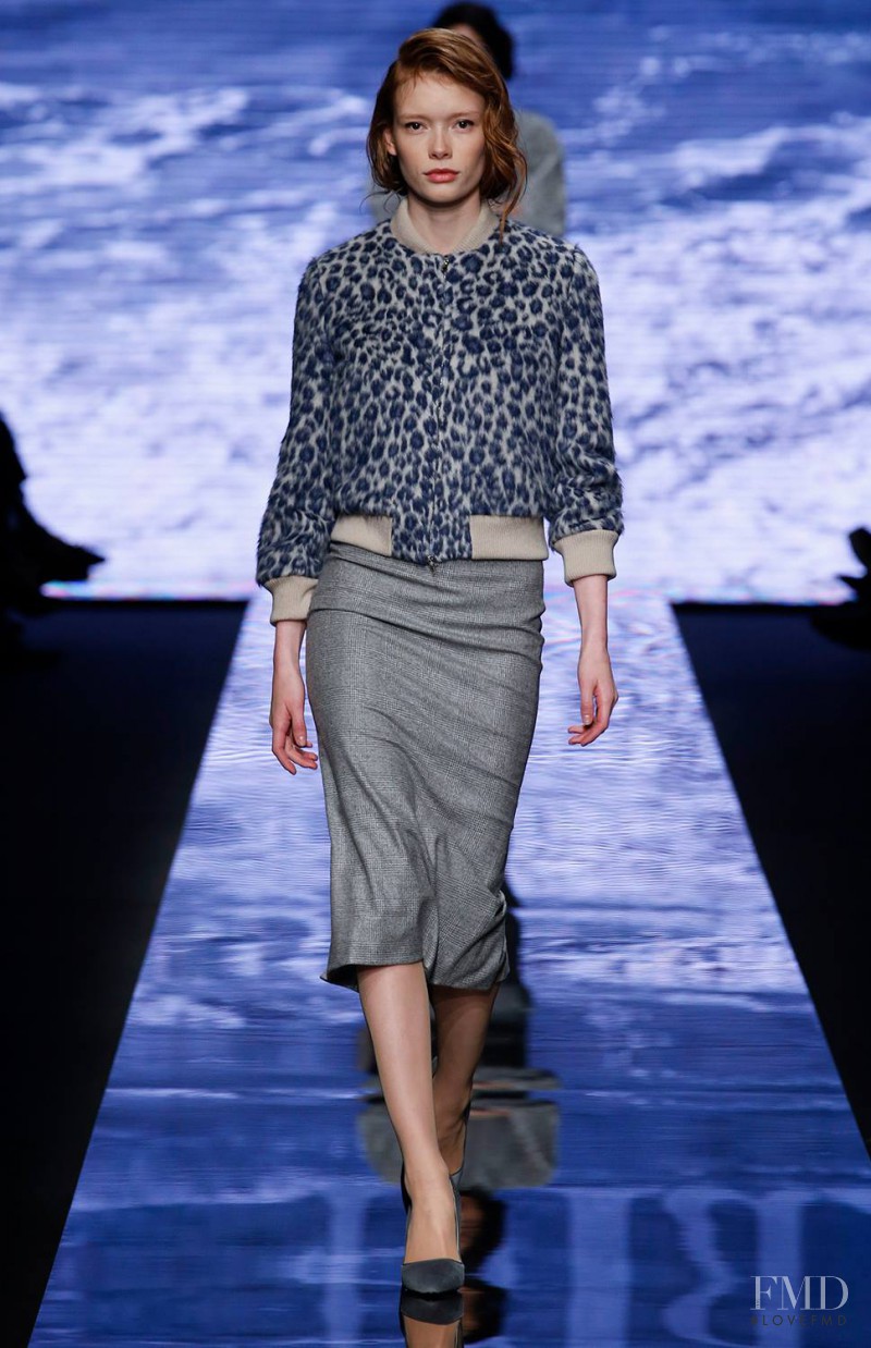 Julia Hafstrom featured in  the Max Mara fashion show for Autumn/Winter 2015