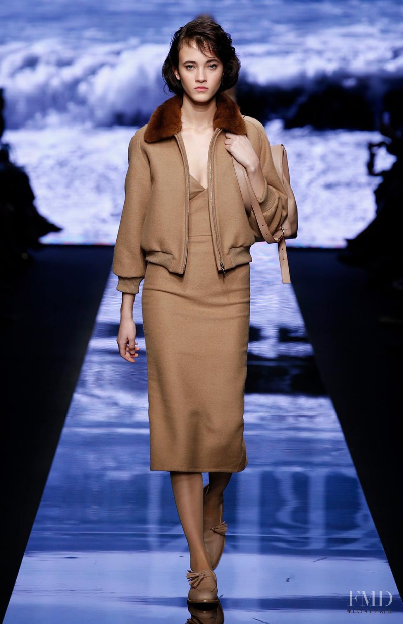 Greta Varlese featured in  the Max Mara fashion show for Autumn/Winter 2015