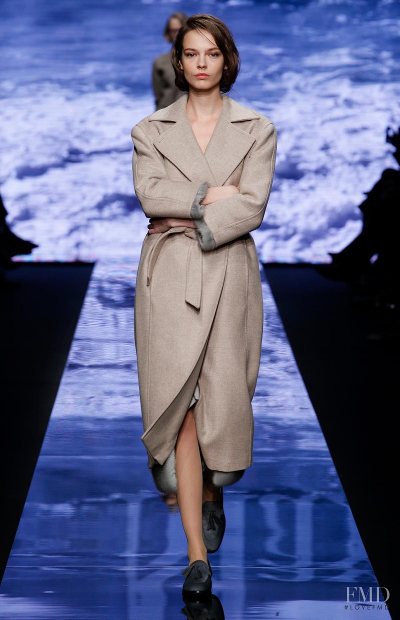 Mina Cvetkovic featured in  the Max Mara fashion show for Autumn/Winter 2015