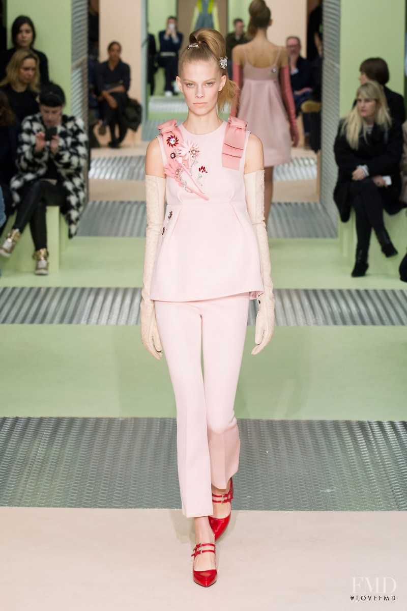 Lexi Boling featured in  the Prada fashion show for Autumn/Winter 2015