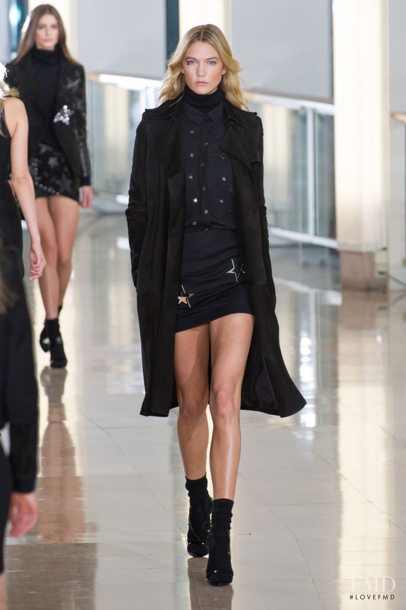 Karlie Kloss featured in  the Anthony Vaccarello fashion show for Autumn/Winter 2015